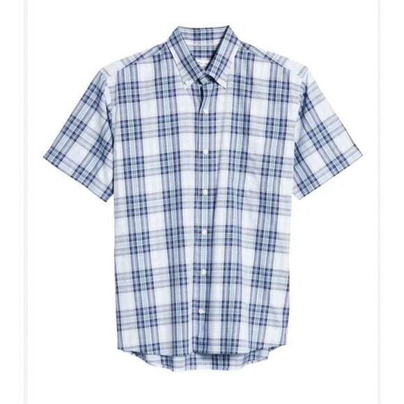 NWT Peter Millar Dixie Plaid Cotton Button Up Shirt - Picture 1 of 4
